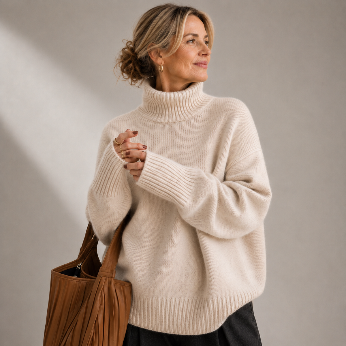Cynthia™ | Soft Relaxed Turtleneck Sweater