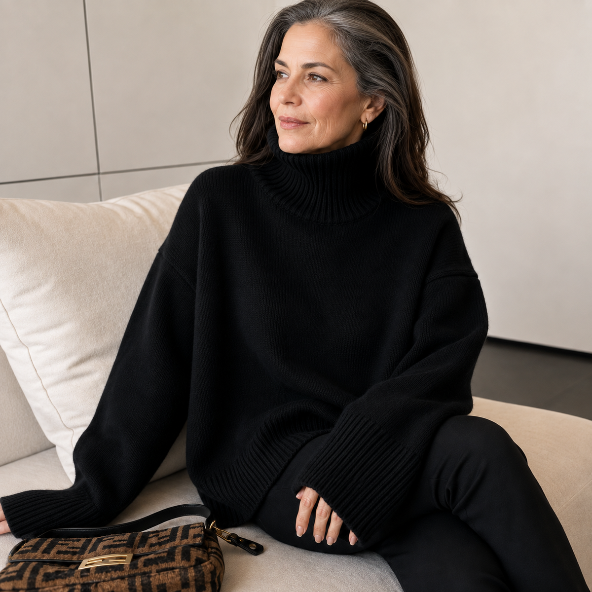Cynthia™ | Soft Relaxed Turtleneck Sweater