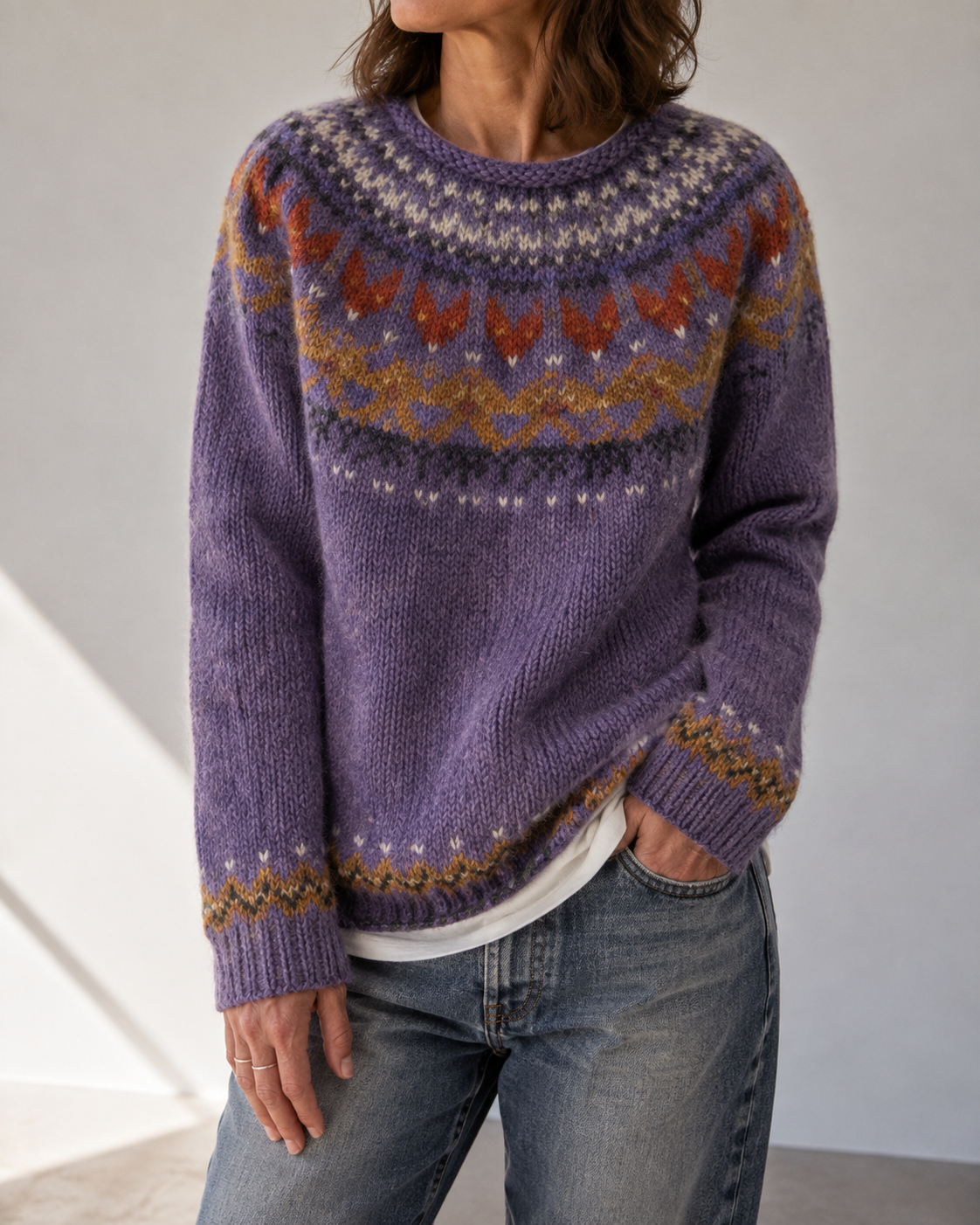 Darlene™ | Classic Fair Isle Knit Sweater