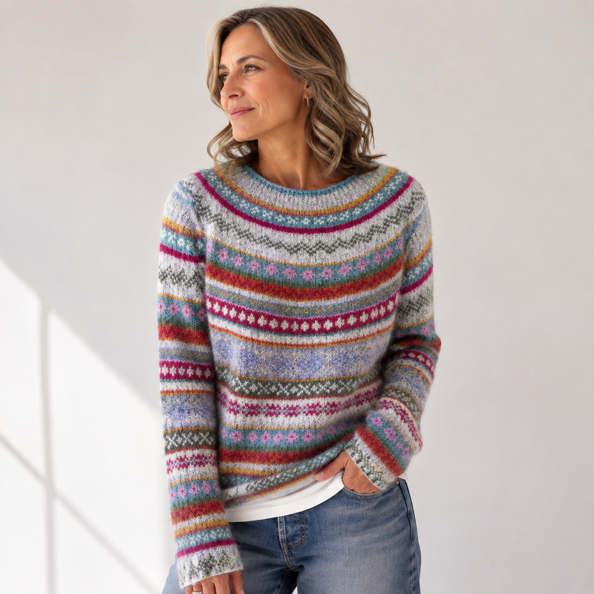 Darlene™ | Classic Fair Isle Knit Sweater