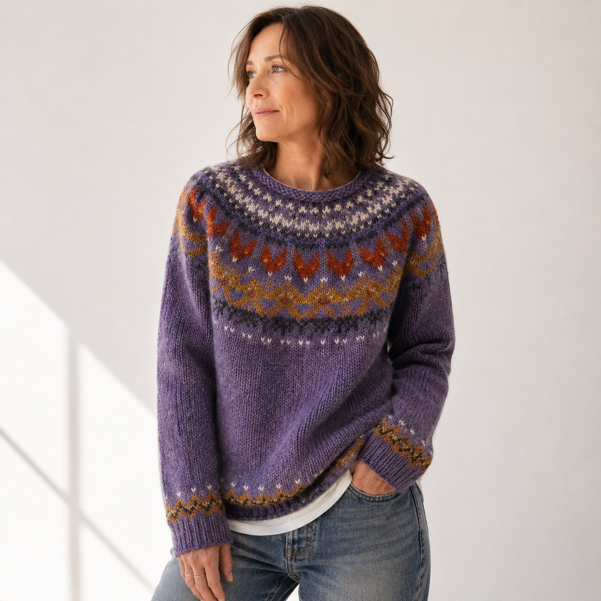 Darlene™ | Classic Fair Isle Knit Sweater