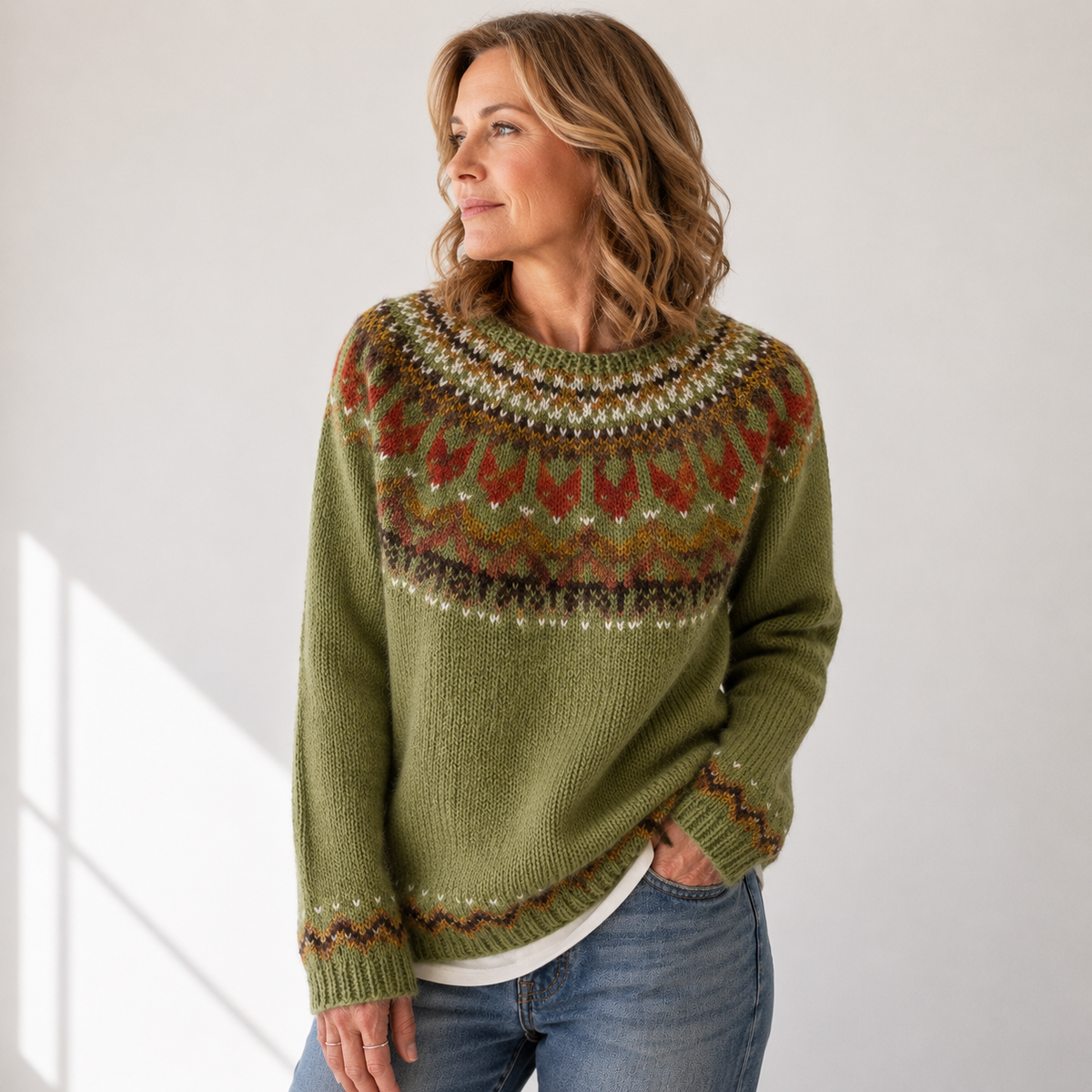 Darlene™ | Classic Fair Isle Knit Sweater
