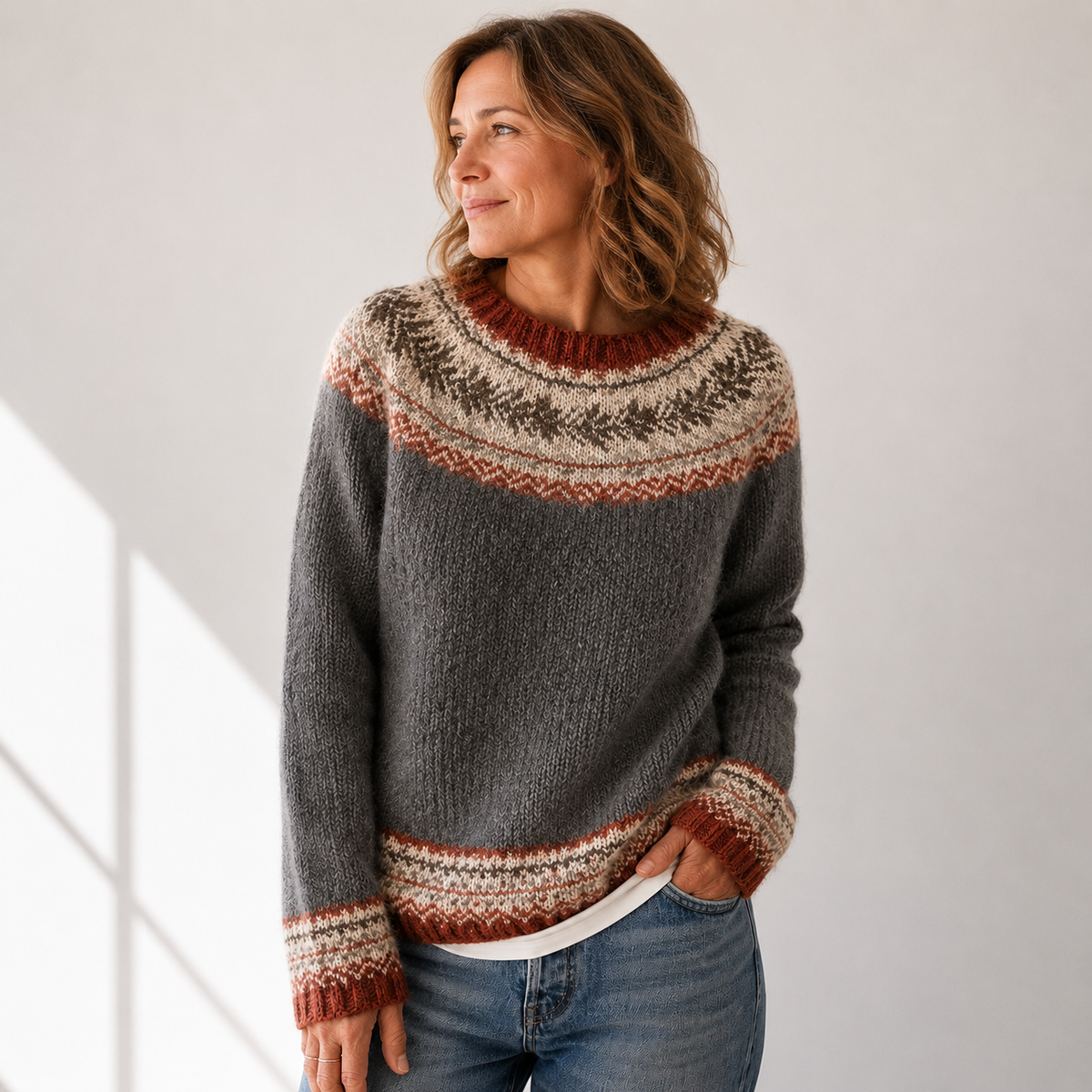 Darlene™ | Classic Fair Isle Knit Sweater