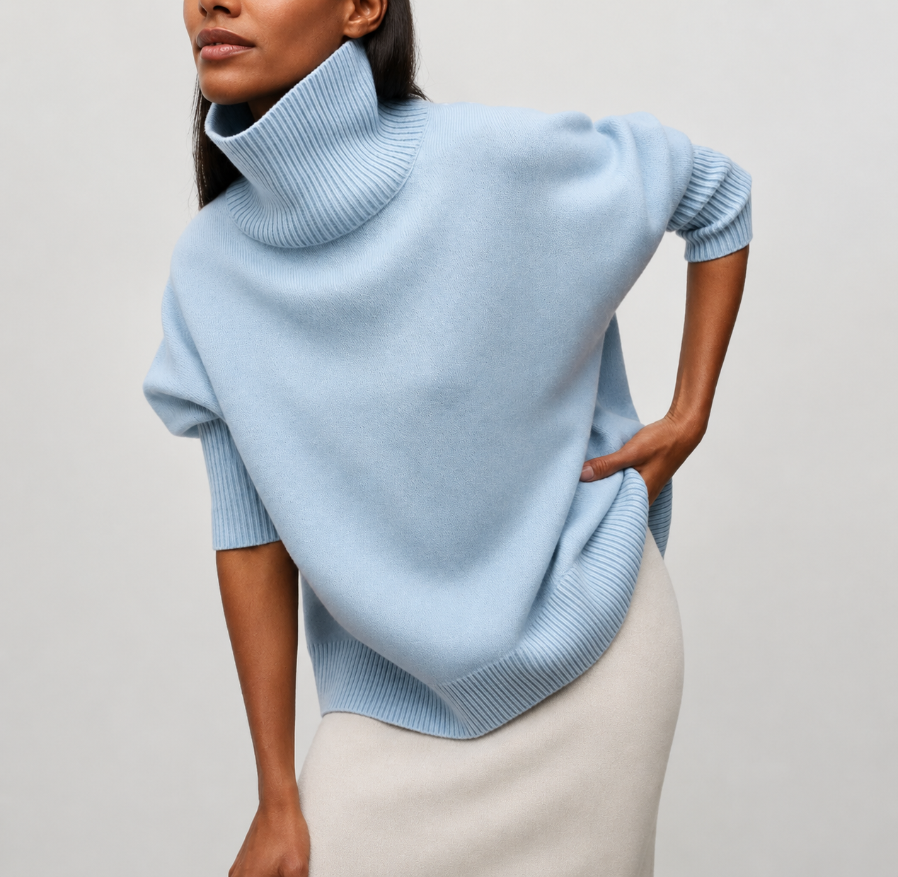 Debra™ | Cozy Relaxed Turtleneck Sweater