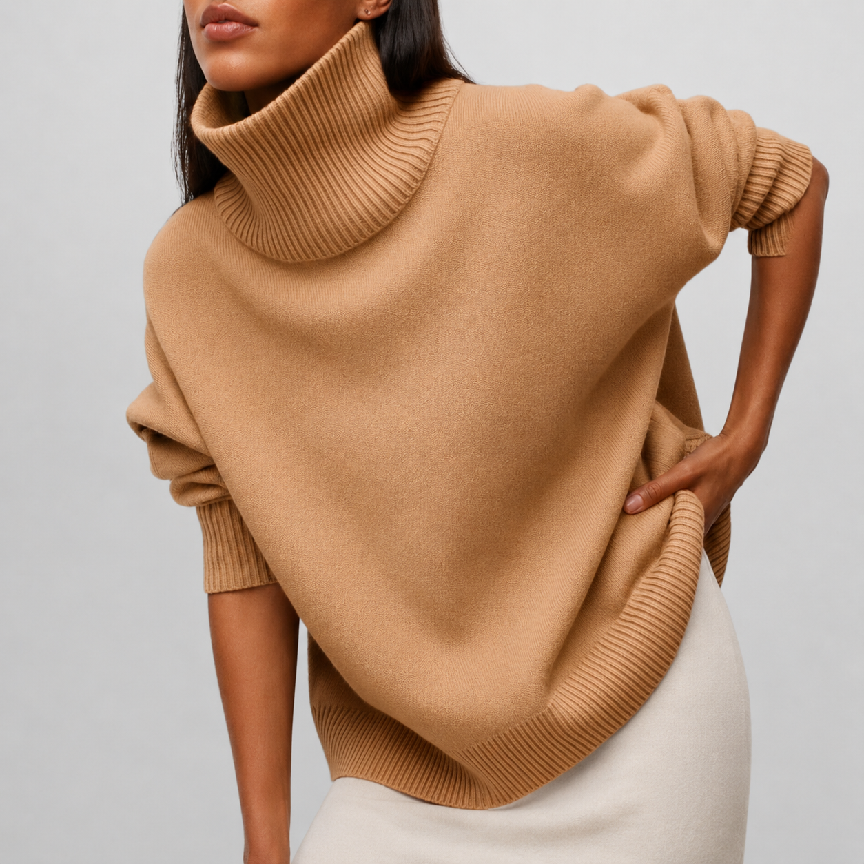 Debra™ | Cozy Relaxed Turtleneck Sweater