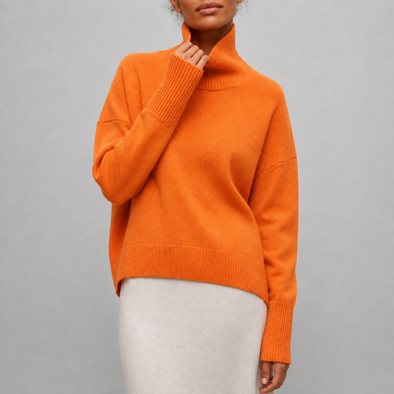 Debra™ | Cozy Relaxed Turtleneck Sweater