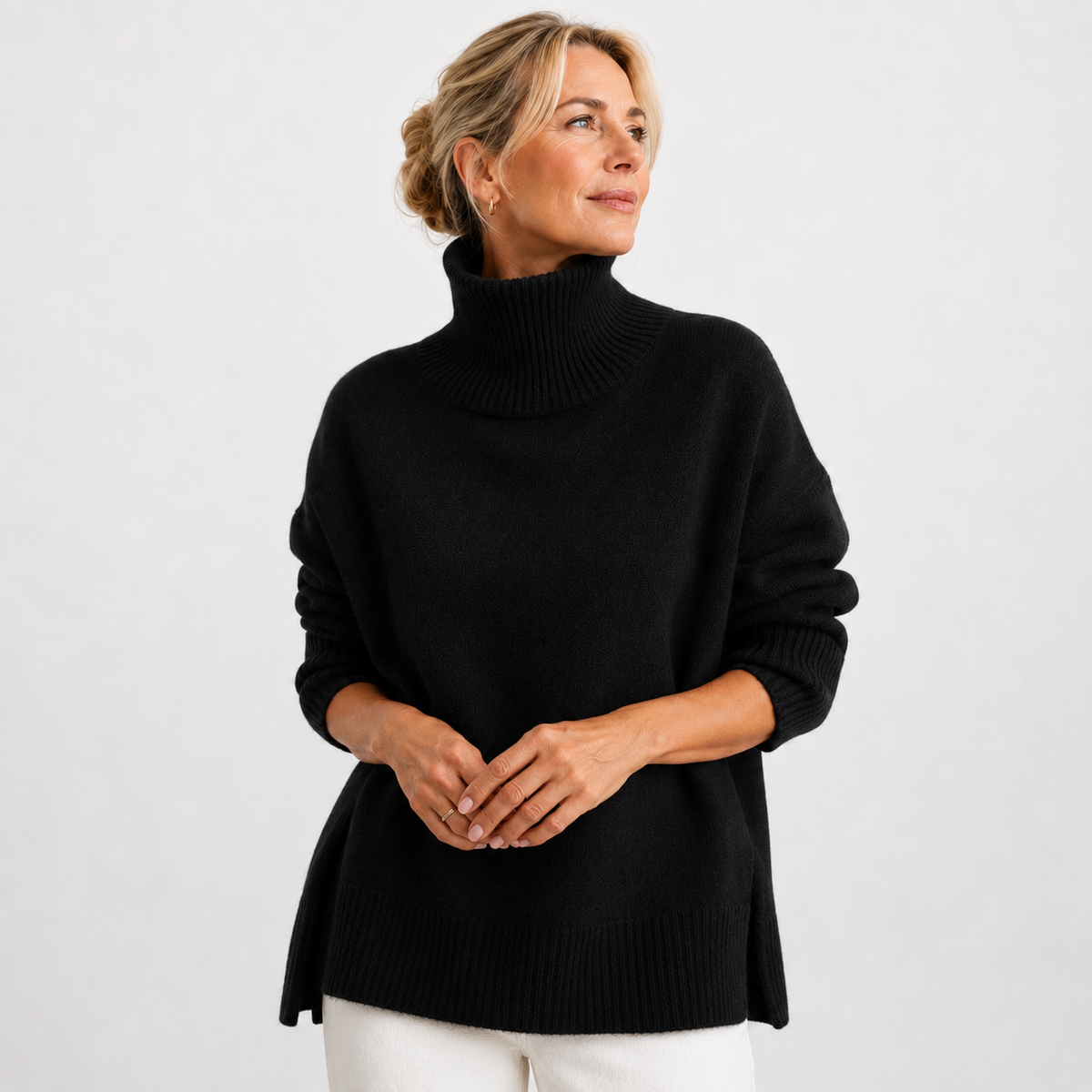 Debra™ | Cozy Relaxed Turtleneck Sweater