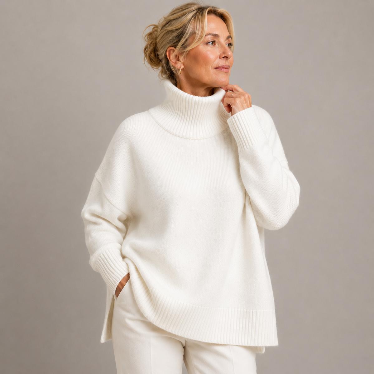 Debra™ | Cozy Relaxed Turtleneck Sweater