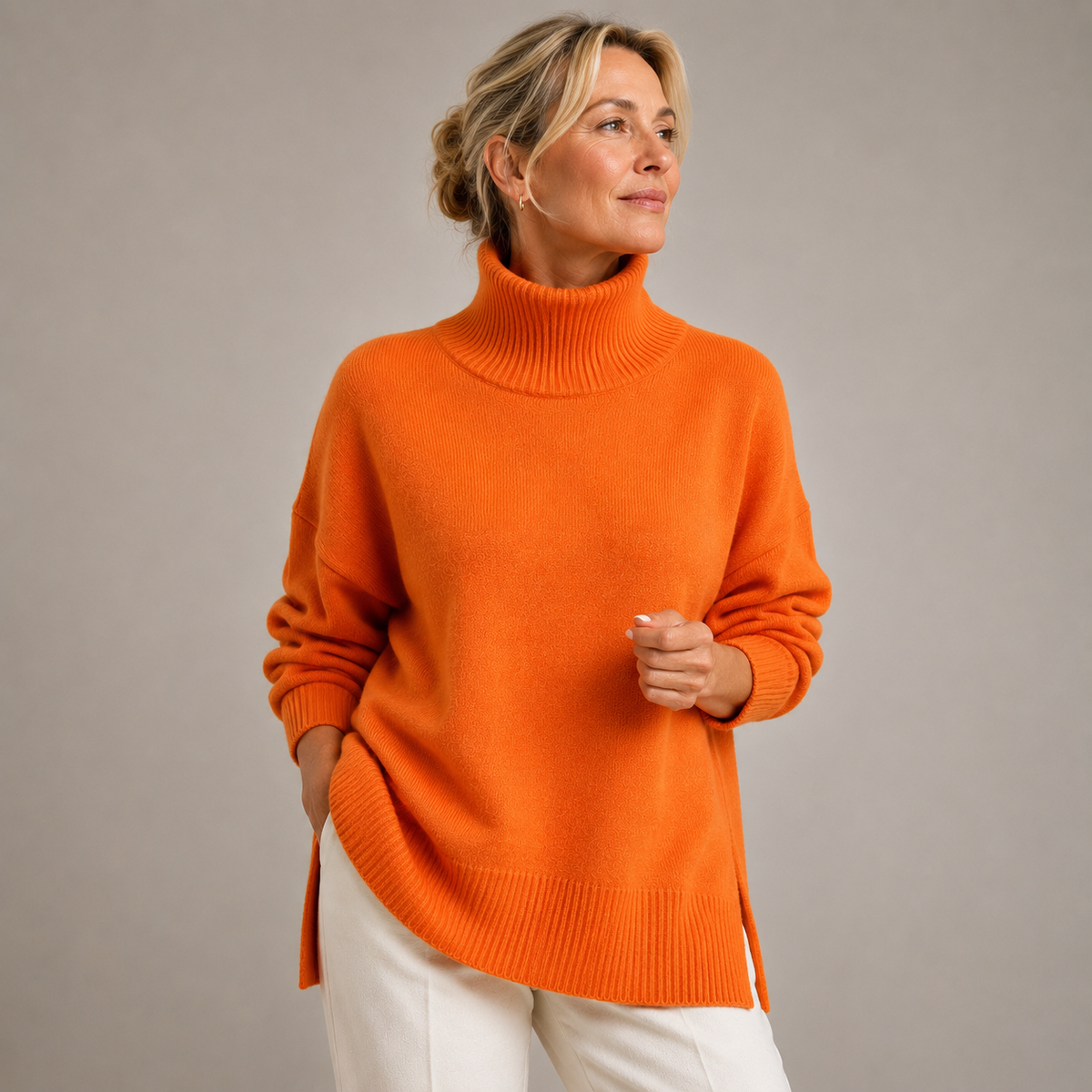 Debra™ | Cozy Relaxed Turtleneck Sweater