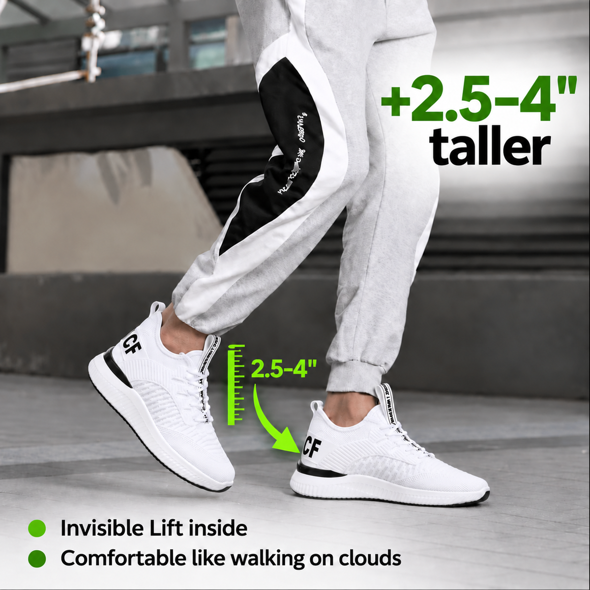 Derek | Covert Adjustable Height-Boosting Sneakers