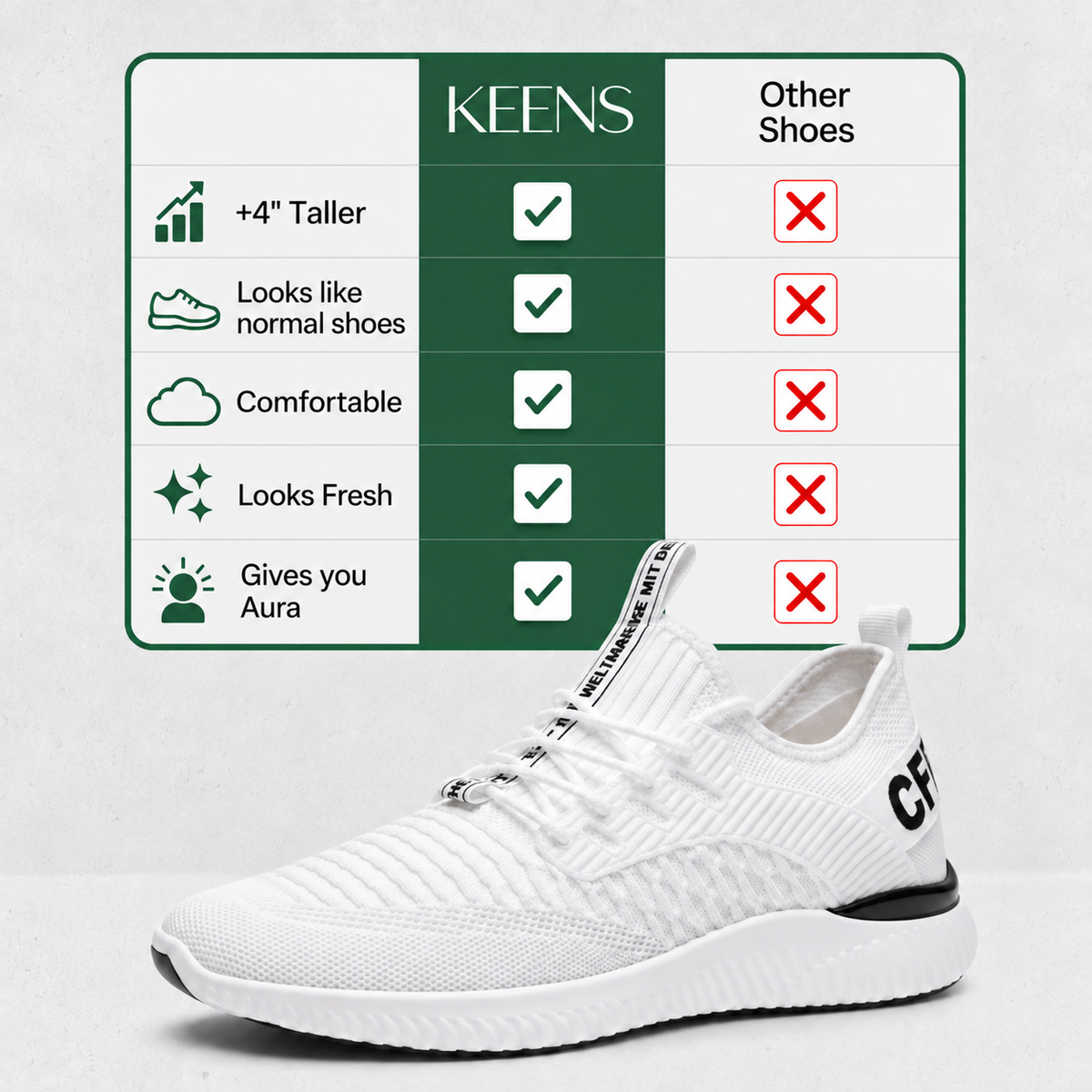 Derek | Covert Adjustable Height-Boosting Sneakers