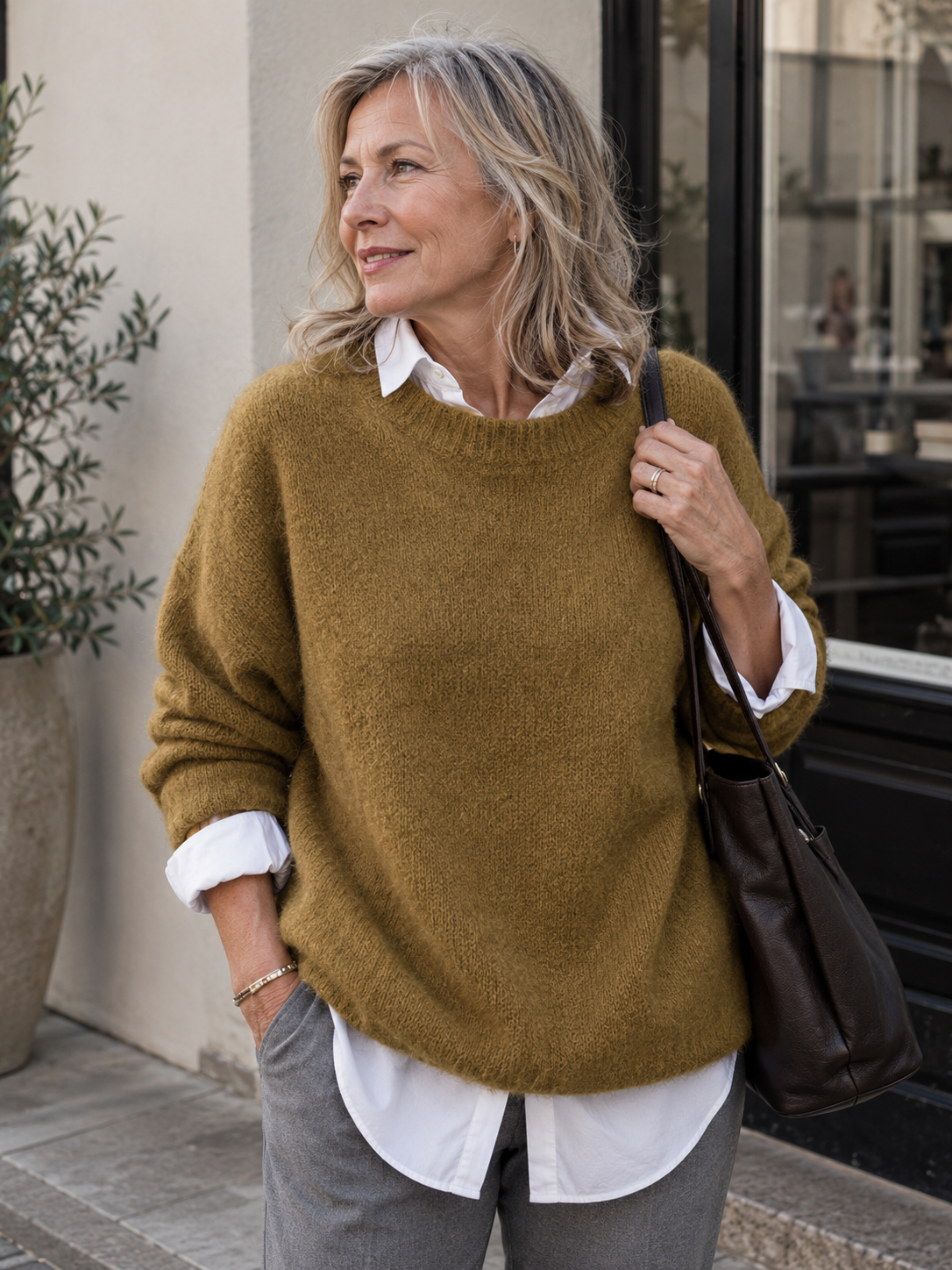 Eileen™ | Collared Layered Sweater