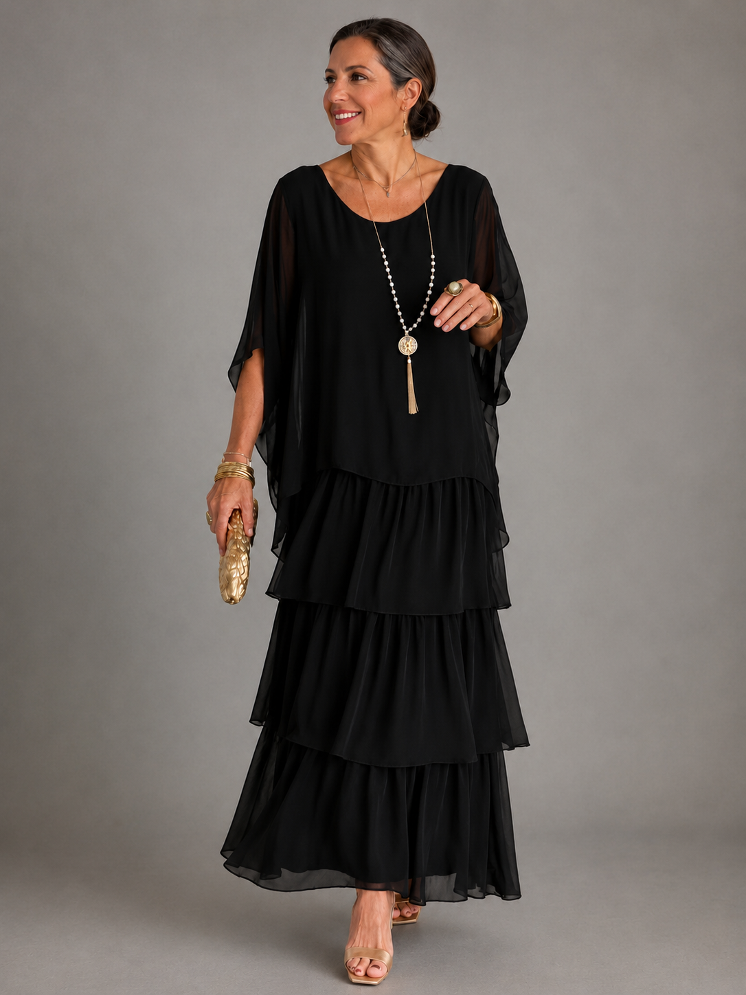 Evelyn Effortless Chiffon Maxi Dress