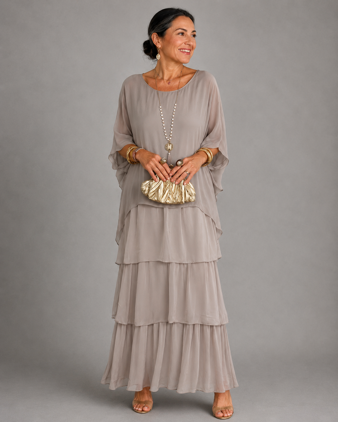 Evelyn Effortless Chiffon Maxi Dress