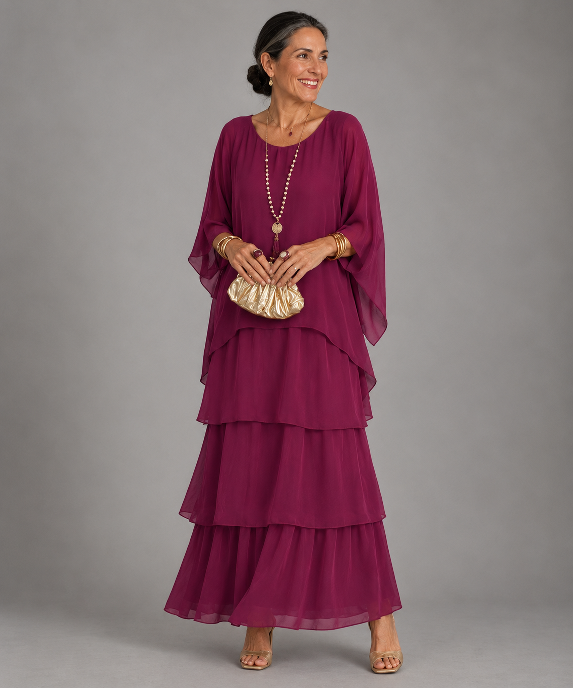 Evelyn Effortless Chiffon Maxi Dress