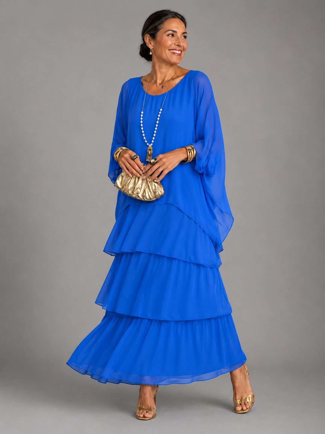 Evelyn Effortless Chiffon Maxi Dress