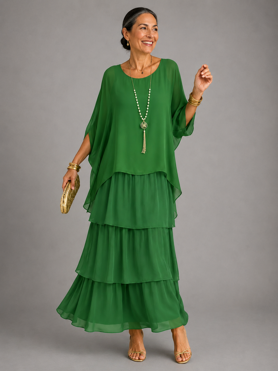 Evelyn Effortless Chiffon Maxi Dress