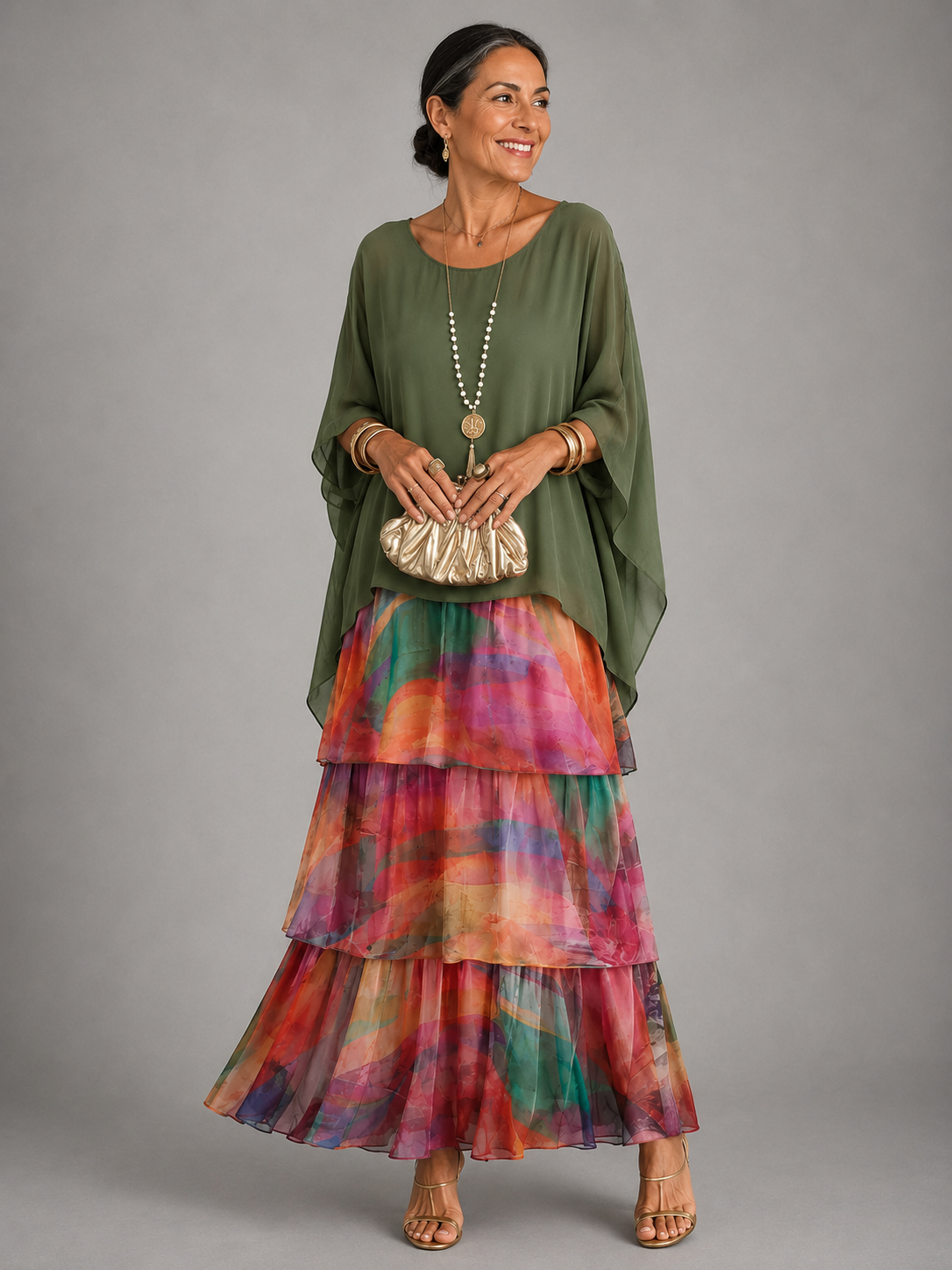 Evelyn Effortless Chiffon Maxi Dress