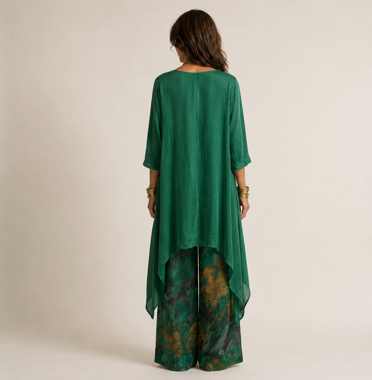 Gianna | Asymmetrical Tunic & Wide-Leg Pants Set