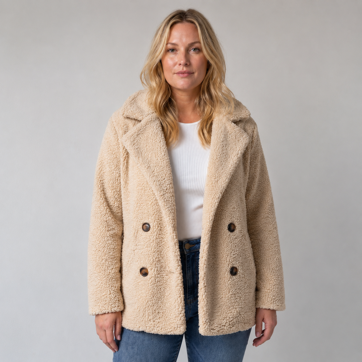 Holly | Cozy Teddy Coat