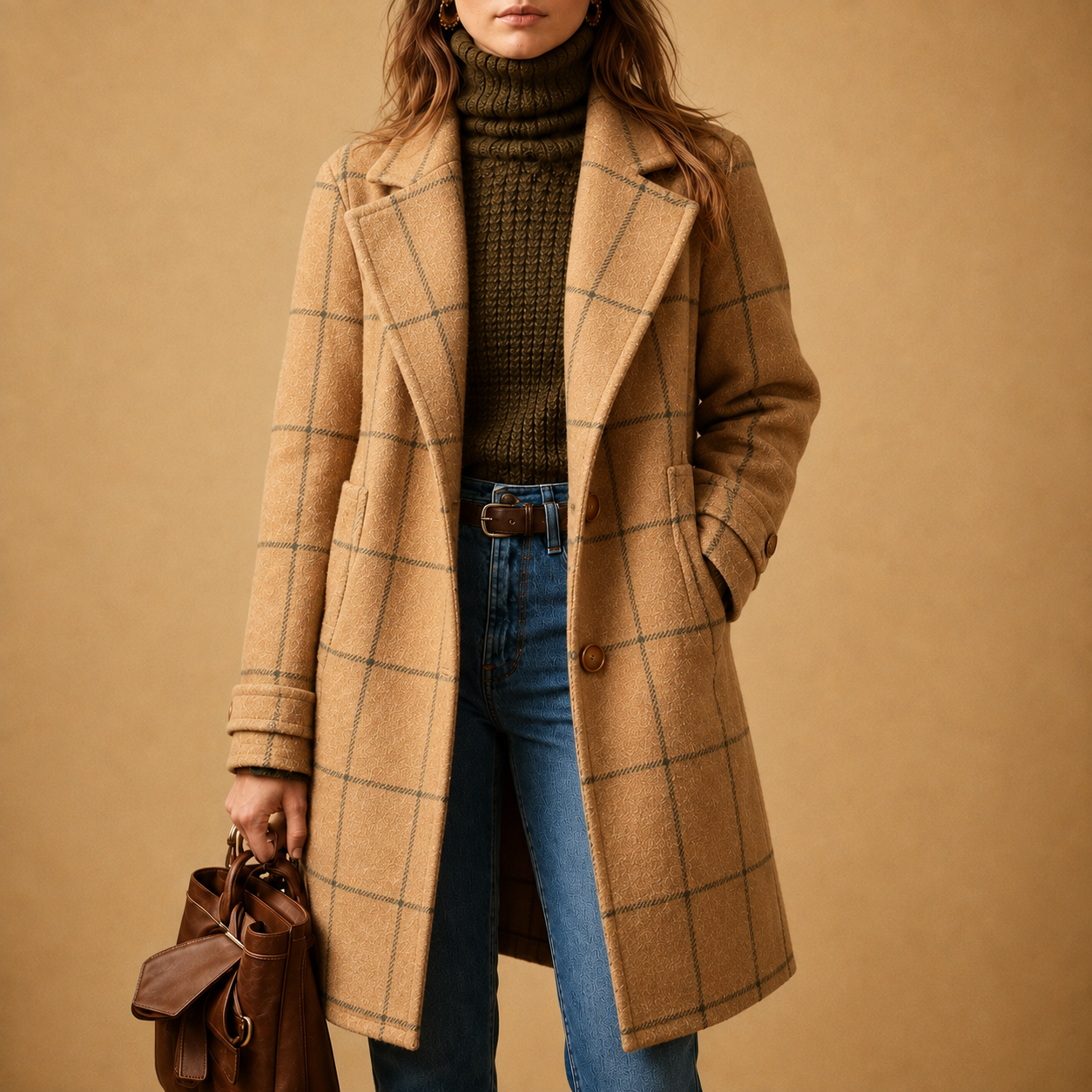 Bethany | Classic Checkered Coat