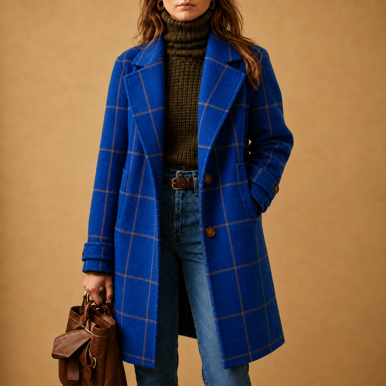 Bethany | Classic Checkered Coat