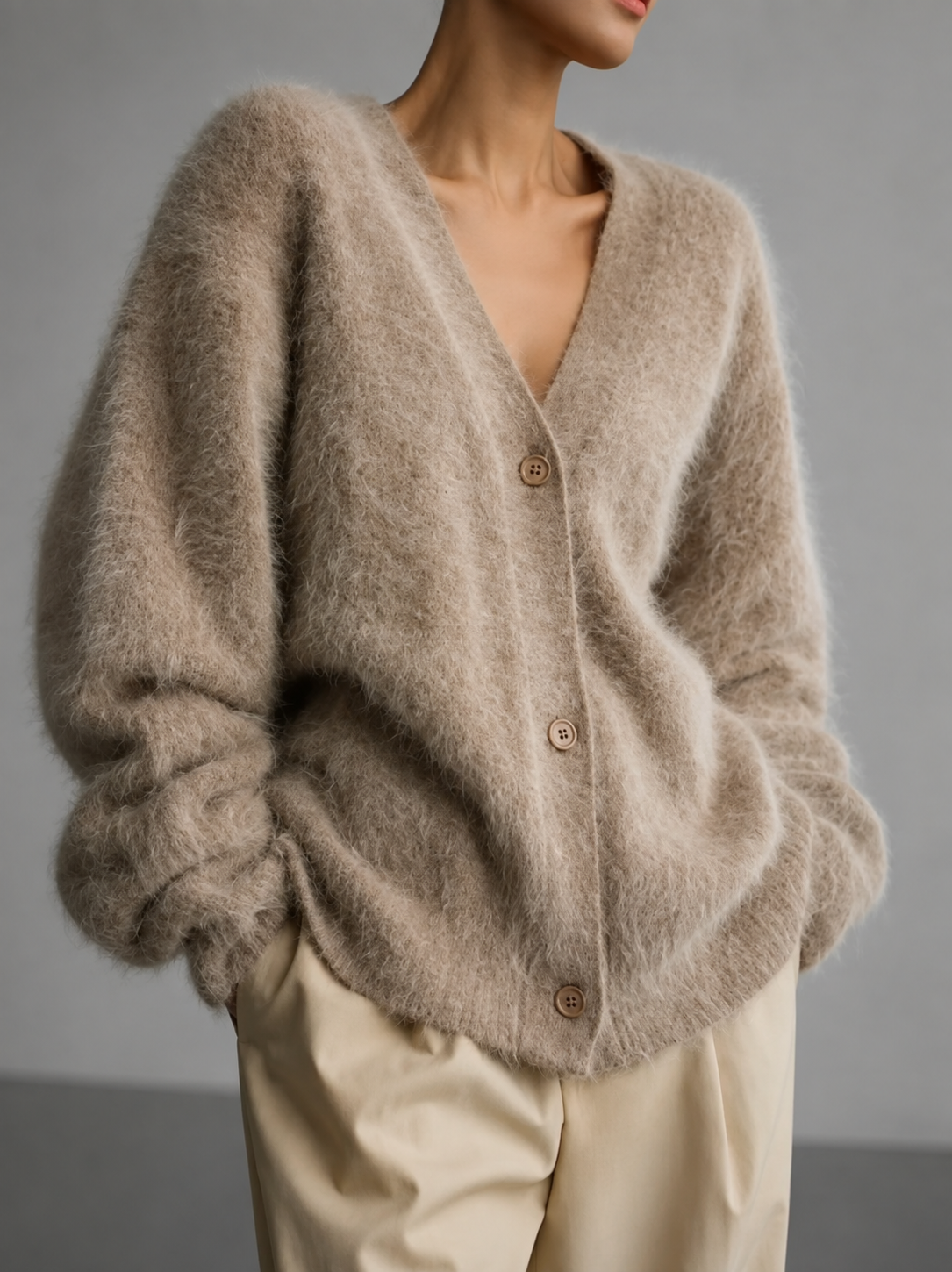 Janice™ | Soft Button-Front Cardigan