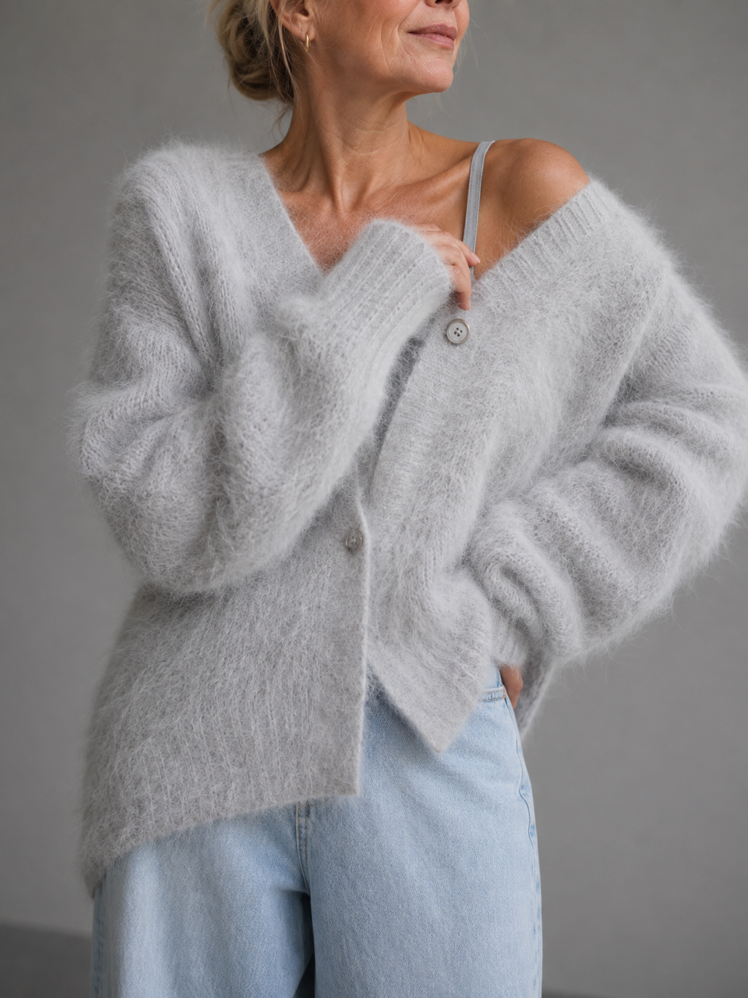 Janice™ | Soft Button-Front Cardigan