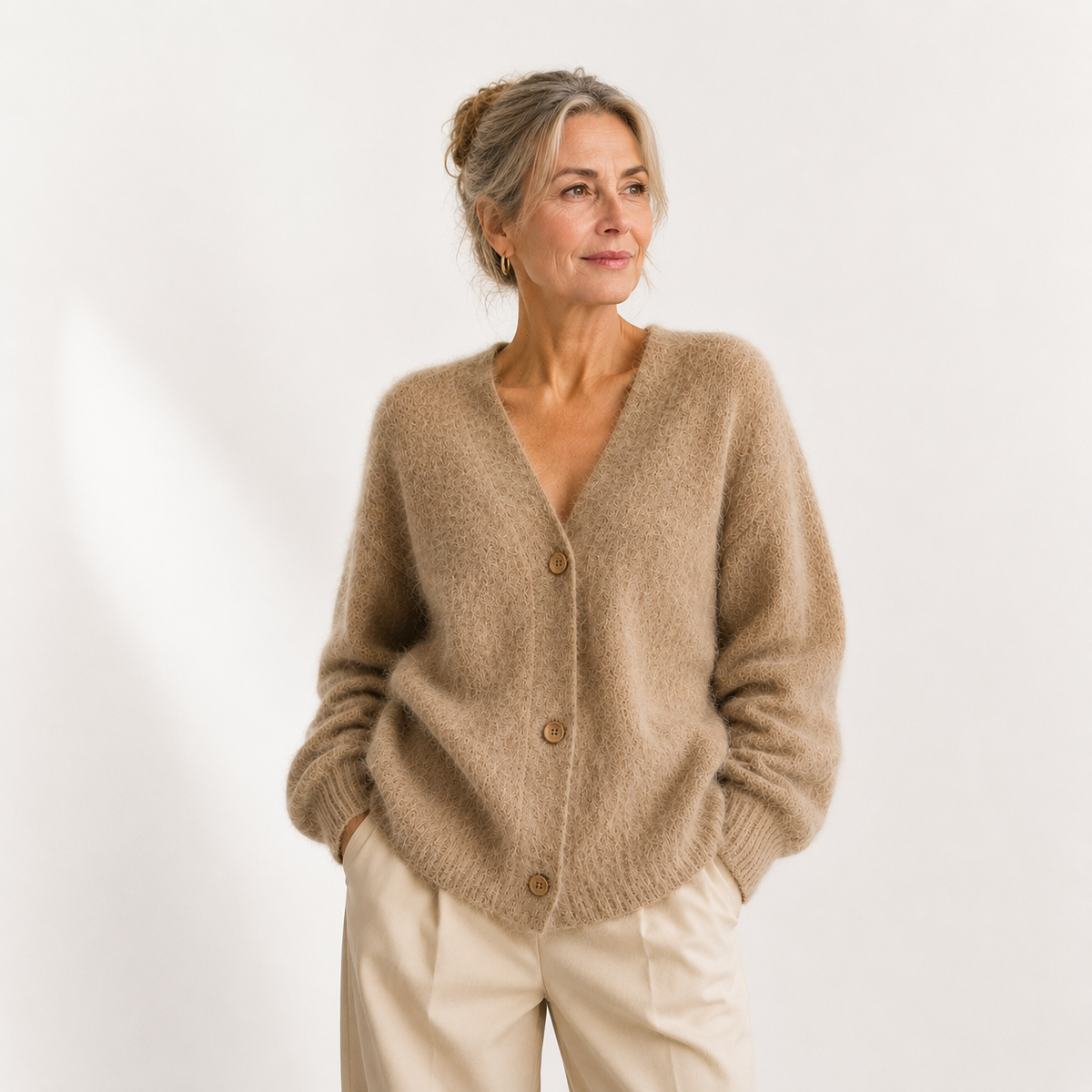 Janice™ | Soft Button-Front Cardigan