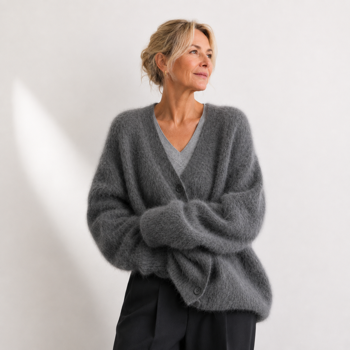 Janice™ | Soft Button-Front Cardigan