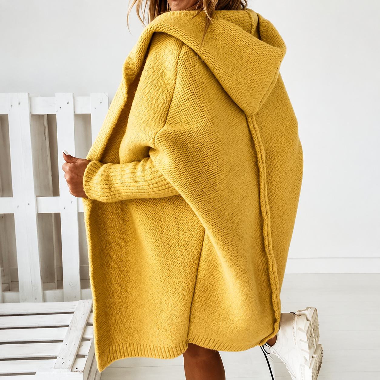 Jillian | Oversized Hooded Cardigan Coat