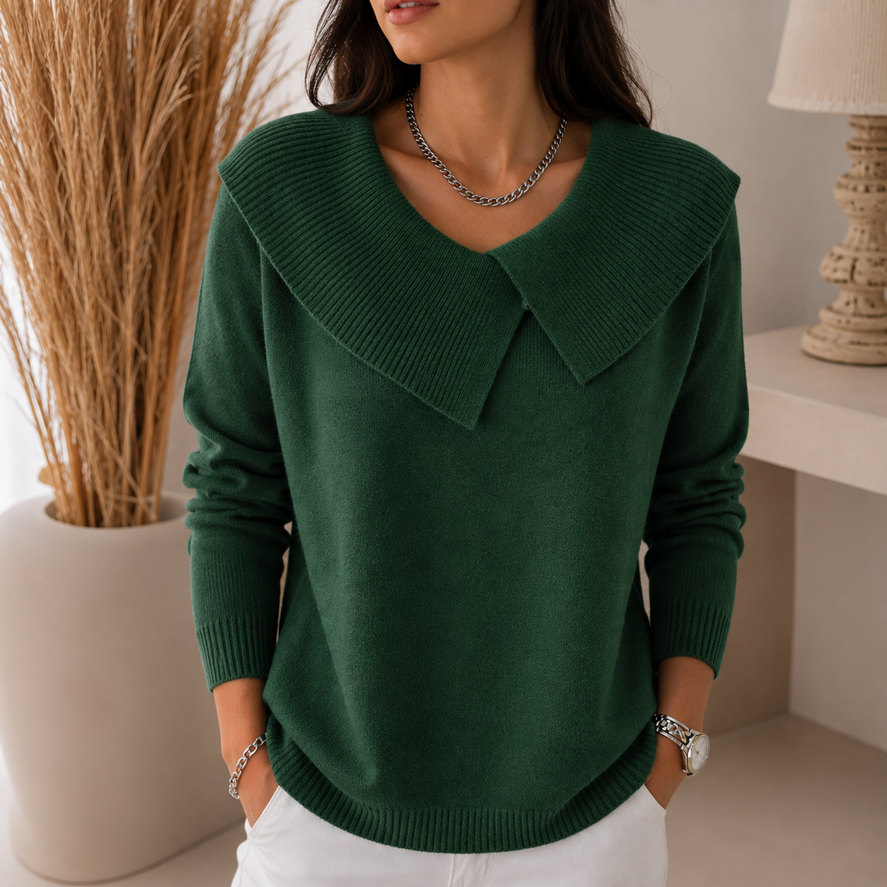Joanne | Soft Collar Sweater