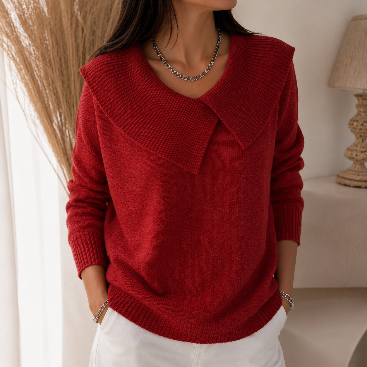 Joanne | Soft Collar Sweater