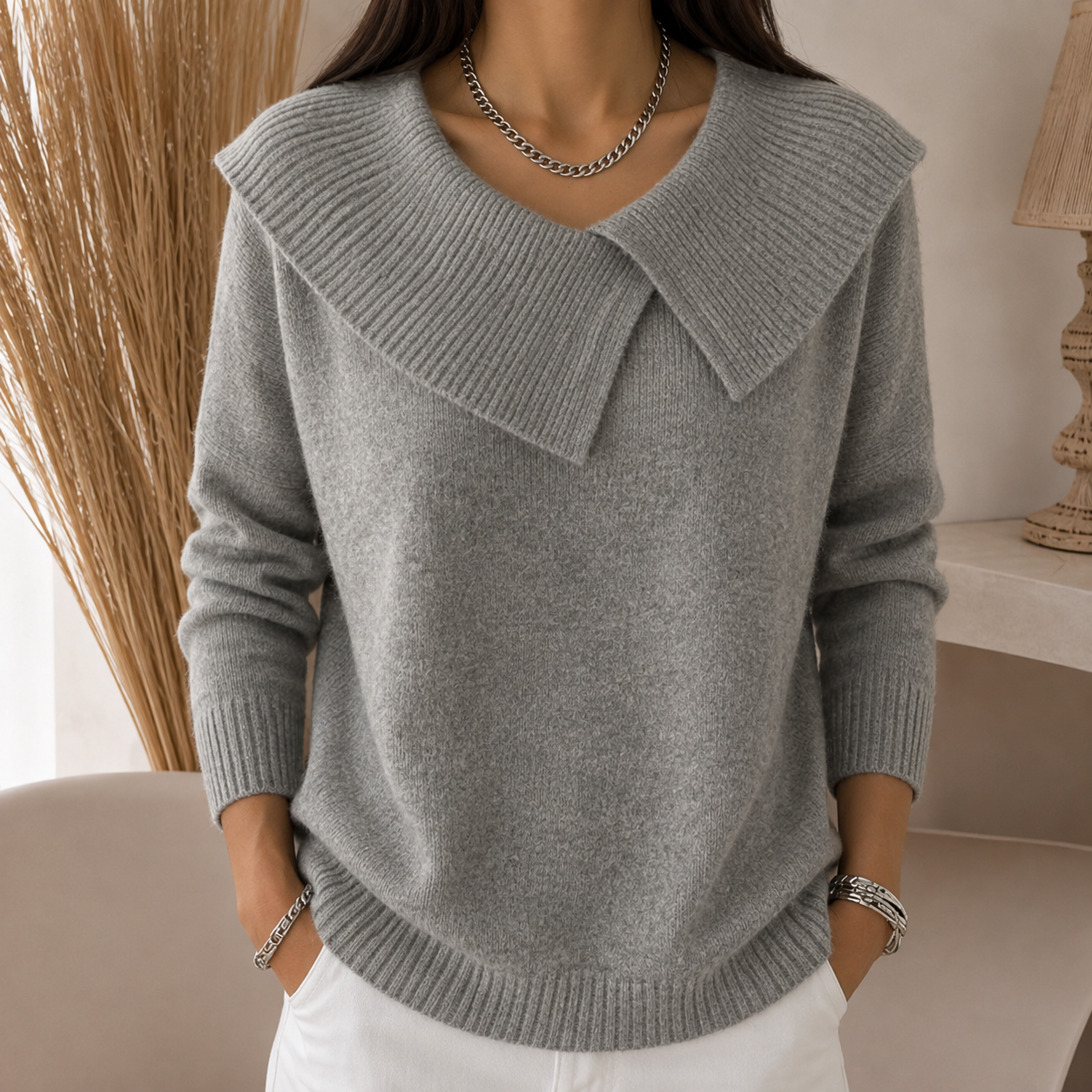 Joanne | Soft Collar Sweater