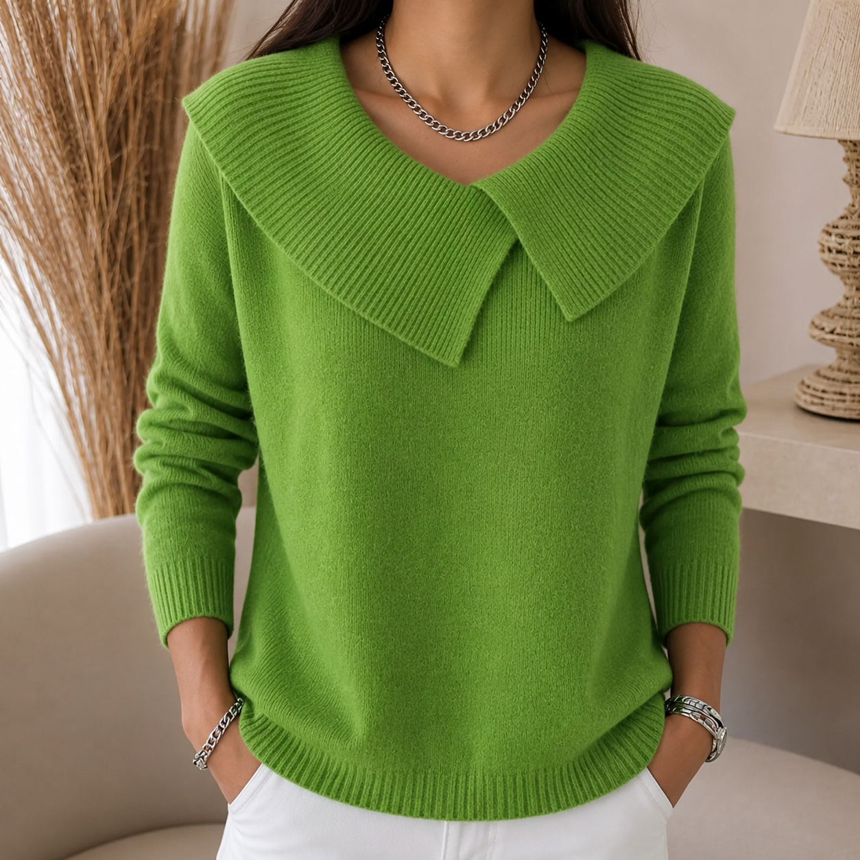 Joanne | Soft Collar Sweater