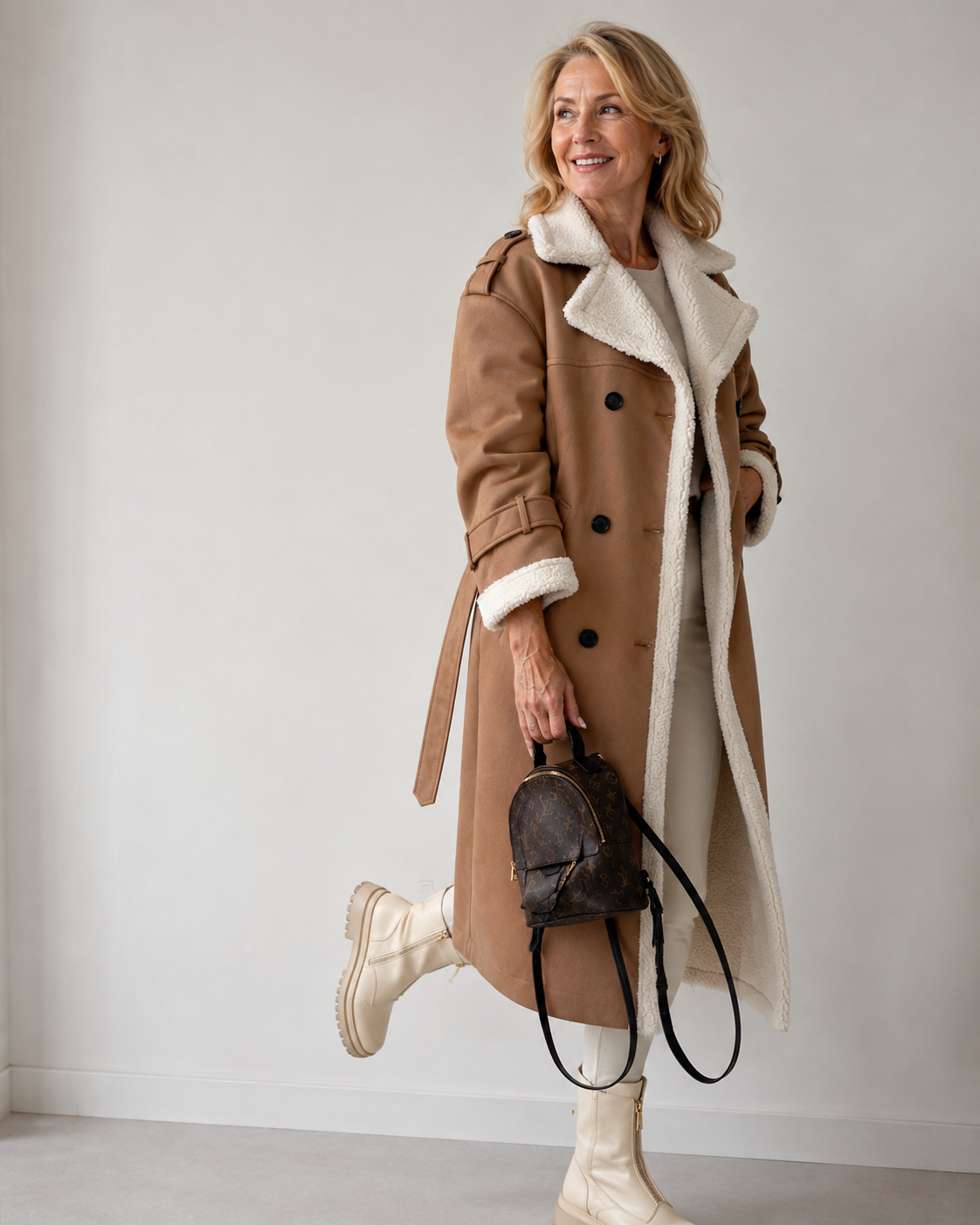 Yvette | Teddy-Lined Trench Coat