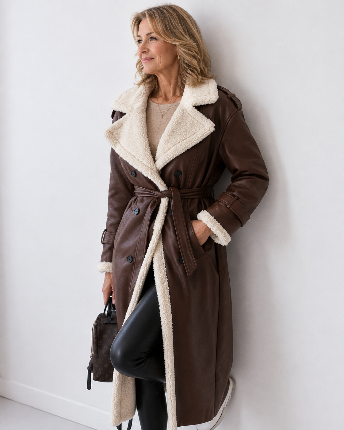 Yvette | Teddy-Lined Trench Coat