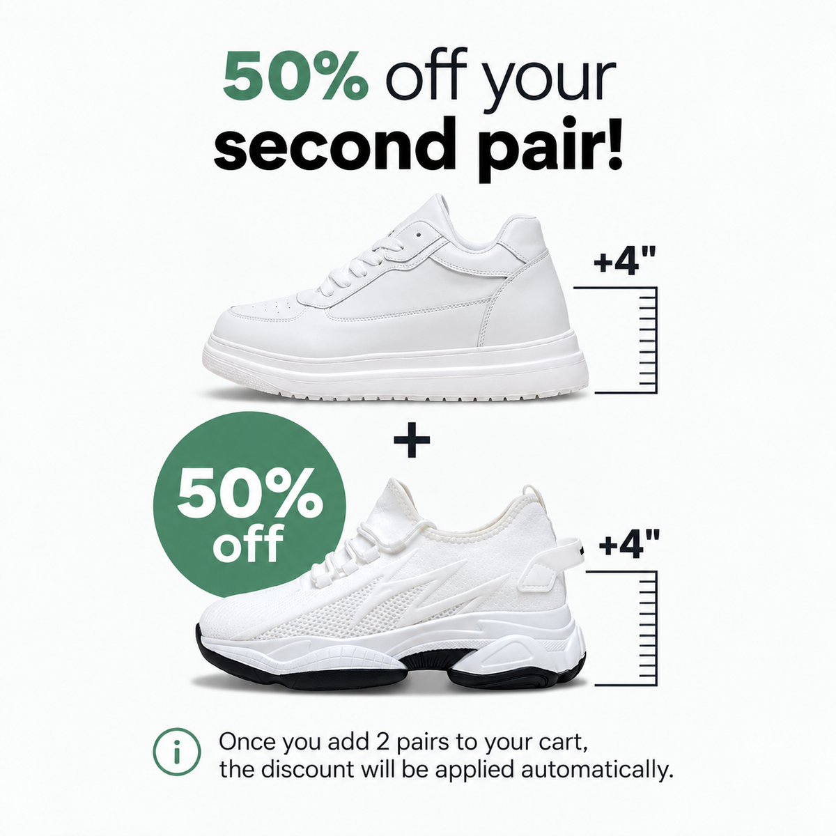 Marcus | Covert Height-Boosting Sneakers