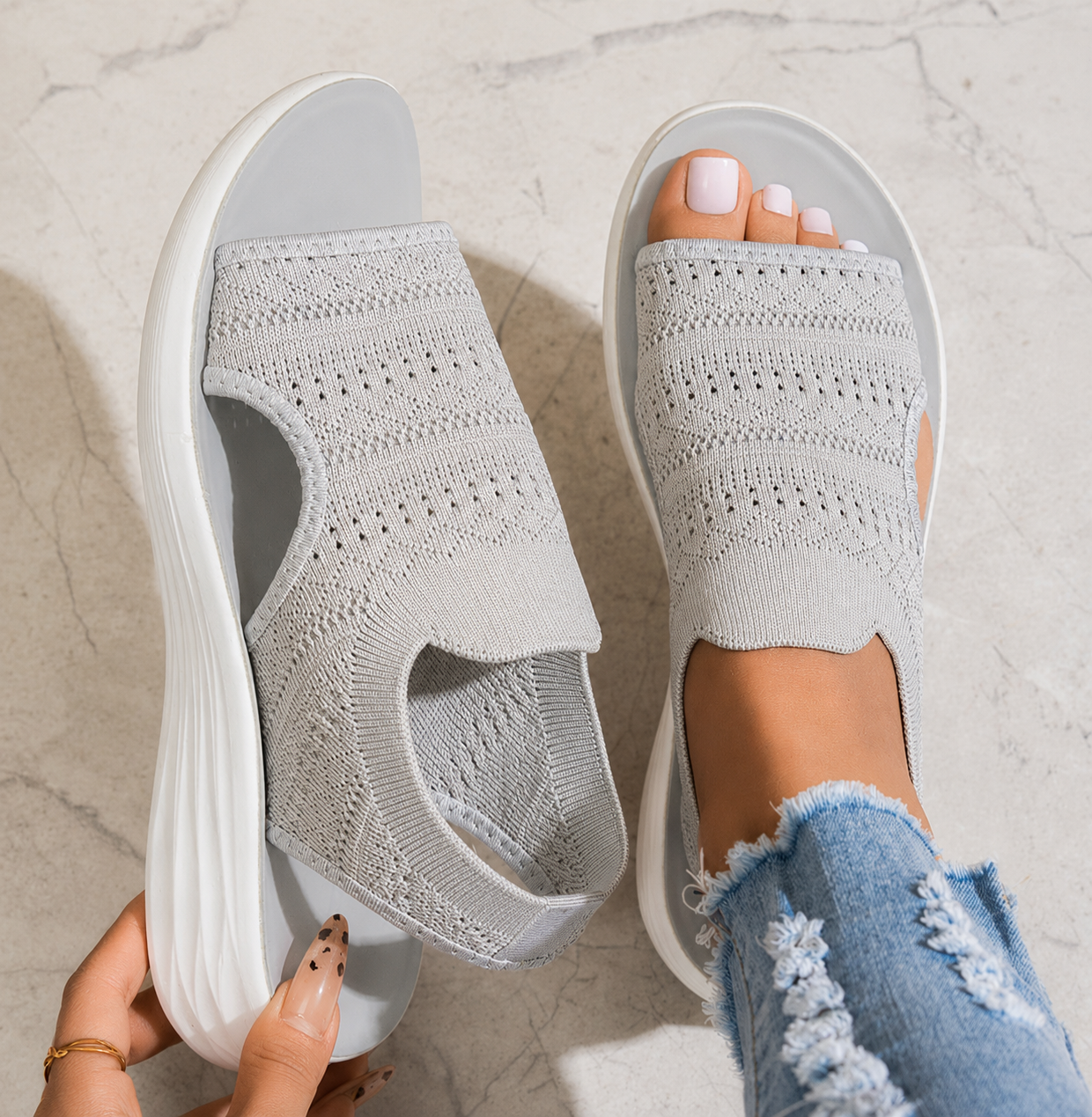 Maya | Breathable Comfort Platform Sandals