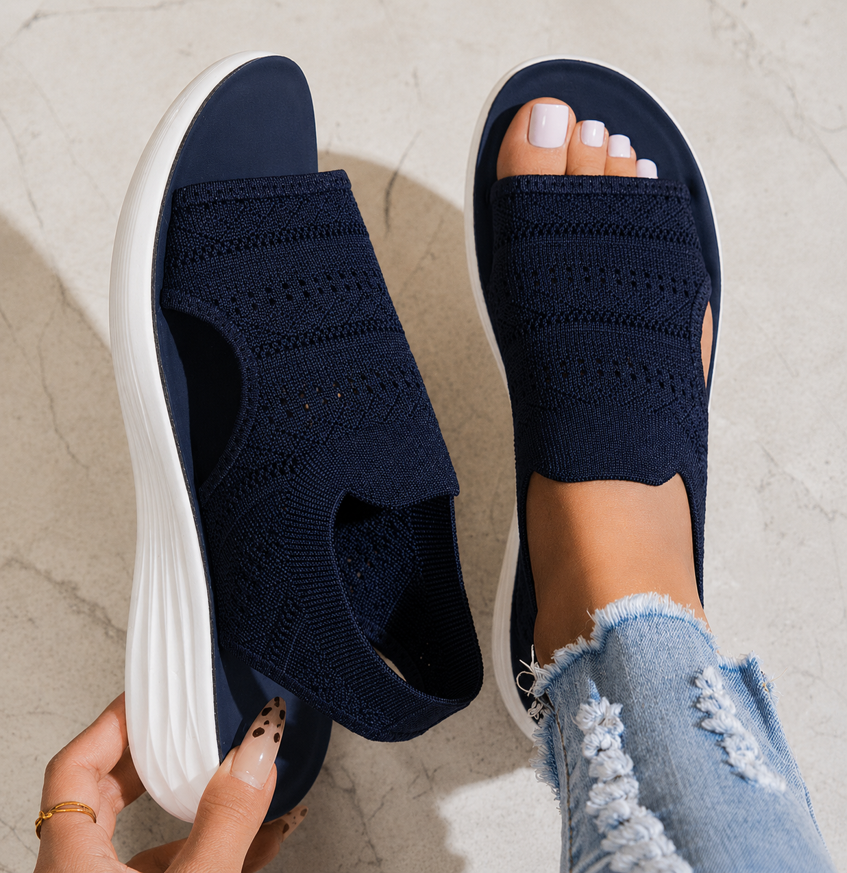 Maya | Breathable Comfort Platform Sandals