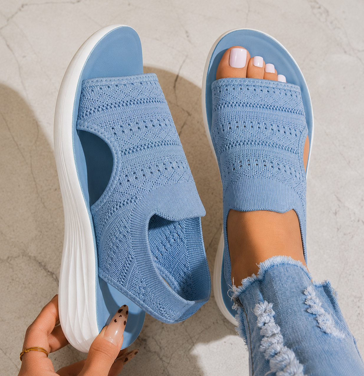 Maya | Breathable Comfort Platform Sandals