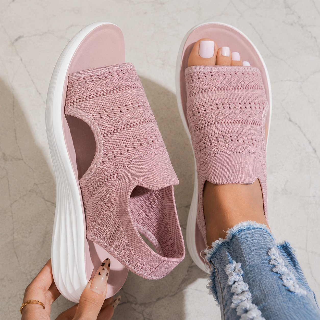 Maya | Breathable Comfort Platform Sandals