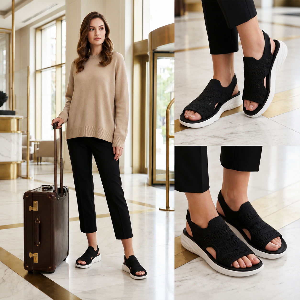 Maya | Breathable Comfort Platform Sandals