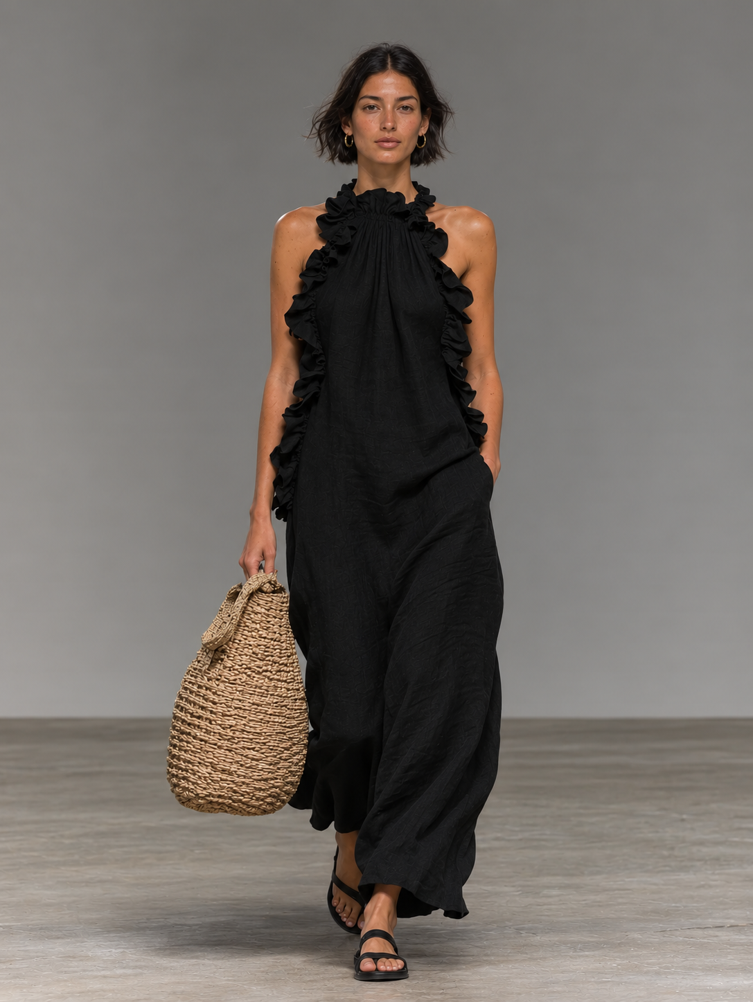 Naomi | Ruffle Maxi Dress