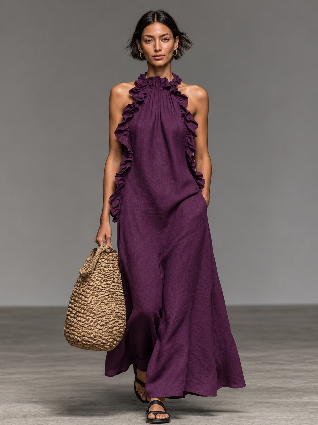 Naomi | Ruffle Maxi Dress