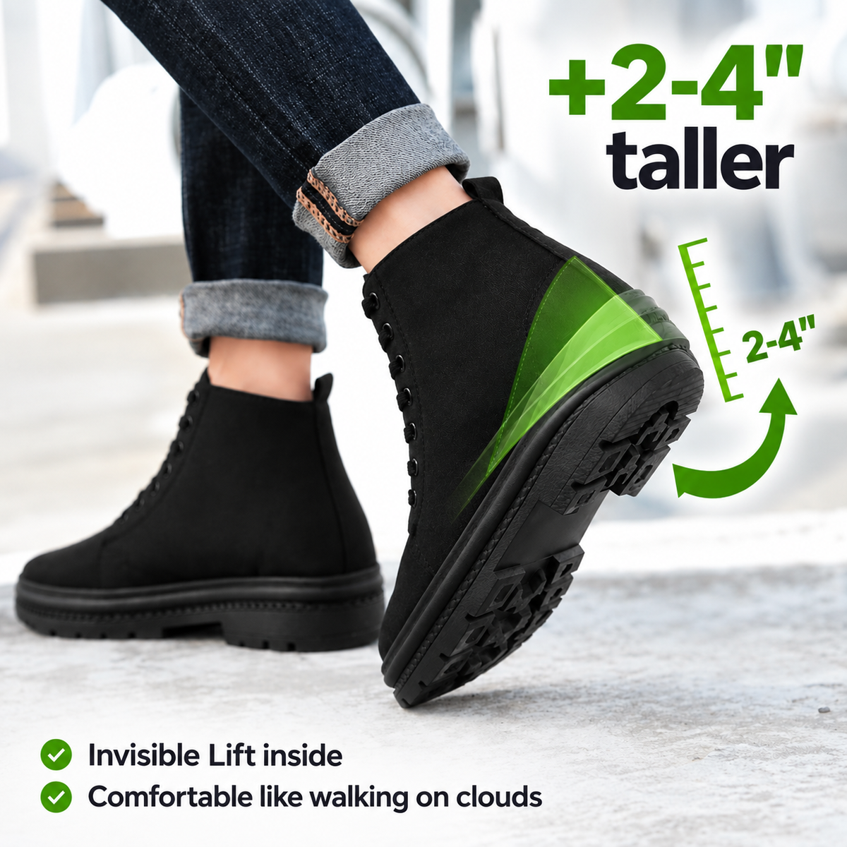 Owen | Covert Height-Boosting Canvas Boots
