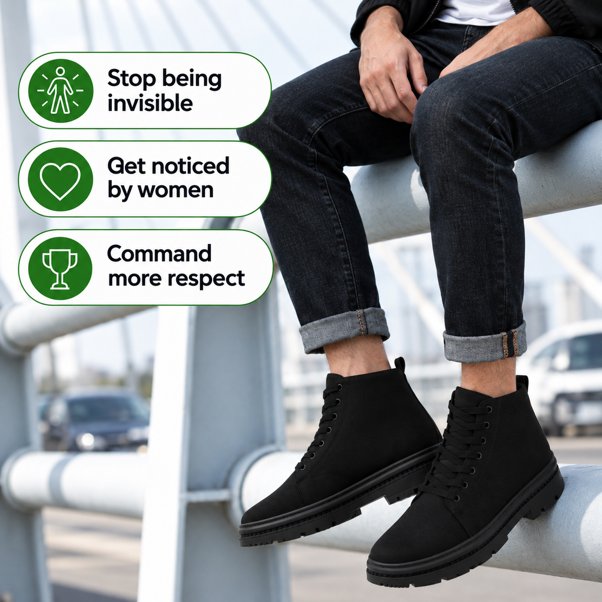 Owen | Covert Height-Boosting Canvas Boots