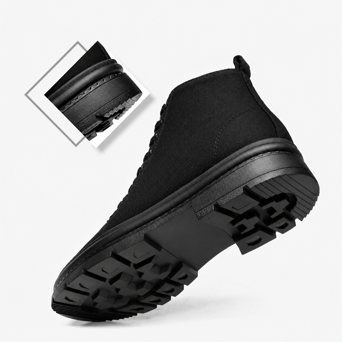 Owen | Covert Height-Boosting Canvas Boots