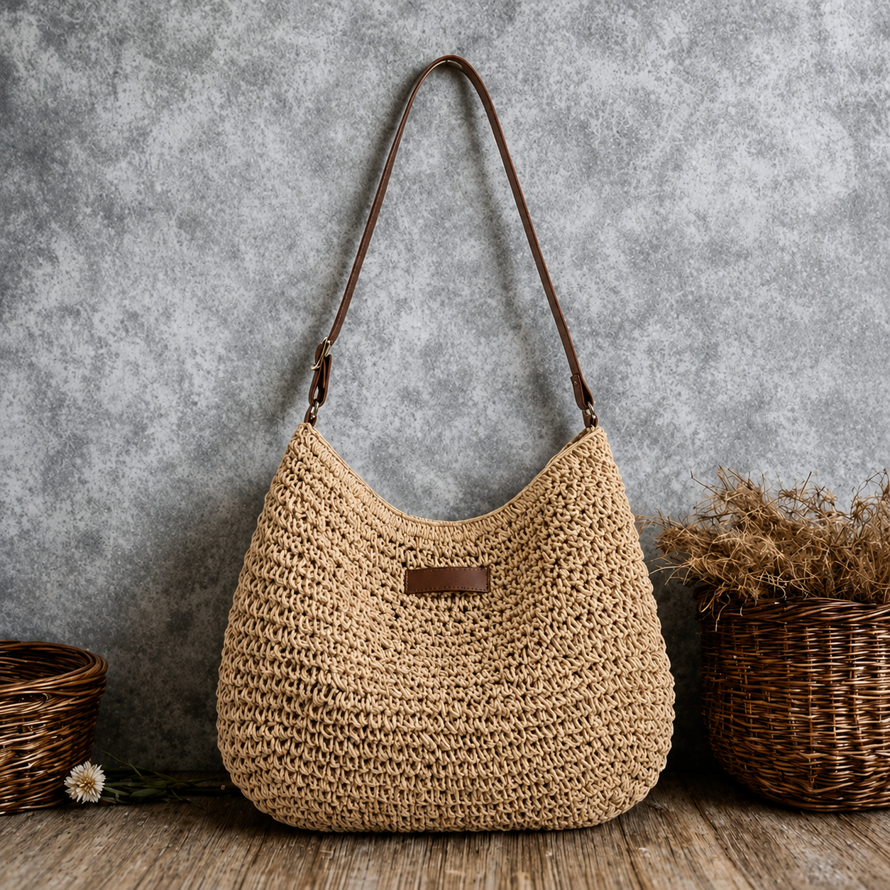 Phoebe | Woven Everyday Shoulder Bag