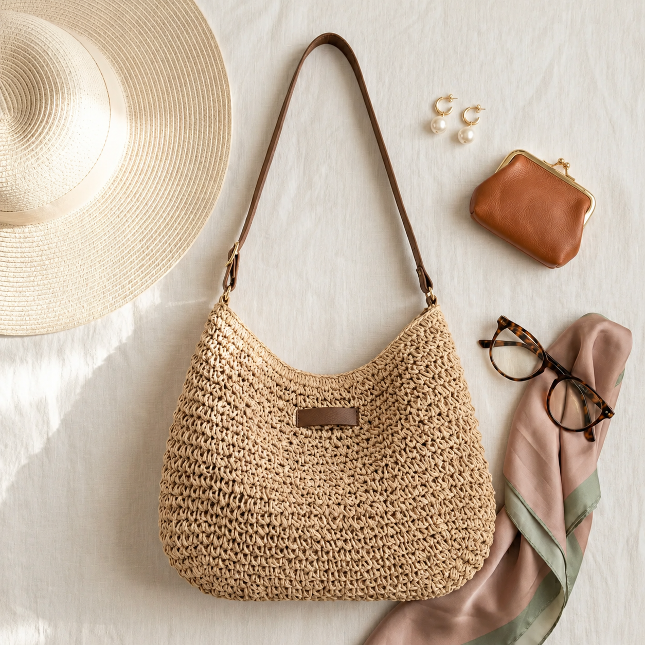 Phoebe | Woven Everyday Shoulder Bag